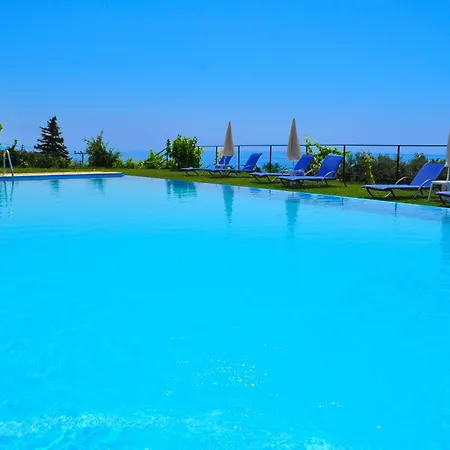 With Swimming Pool And Sea View - Beach, Corfu Apartment Pelekas
