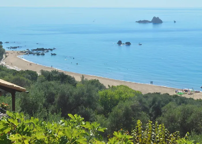 With Swimming Pool And Sea View - Beach, Corfu Daire