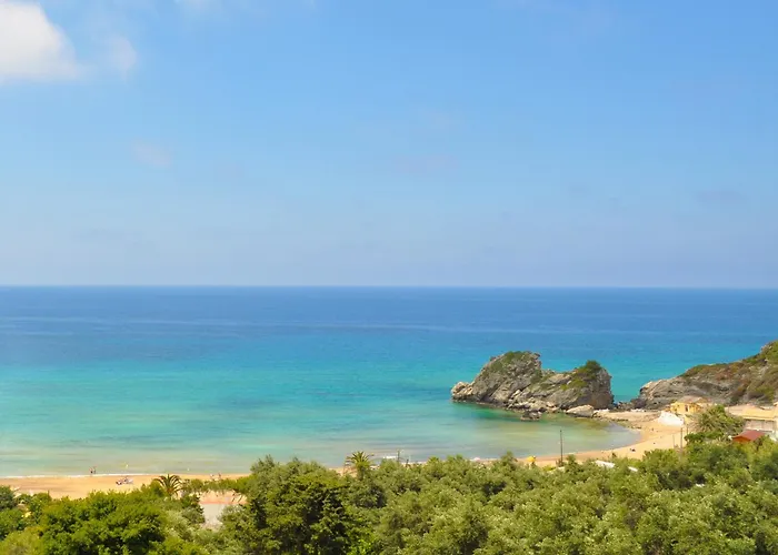 Daire With Swimming Pool And Sea View - Beach, Corfu